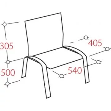 Стул для посетителей ЕЧаир Рио ИЗО чёрный ткань серая С-38 ТК-3 18541 / EChair Rio_1