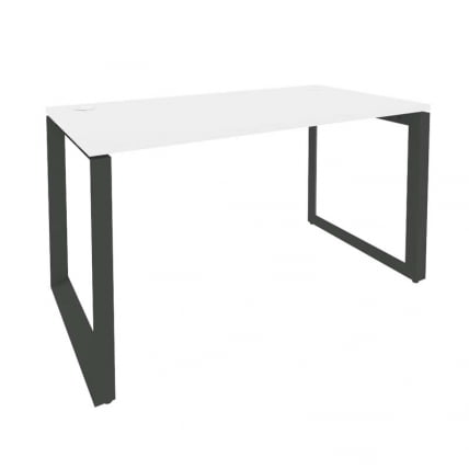 Стол рабочий на О-образном м/к ОНИКС О.МО-СП-3.7 Белый Бриллиант/Антрацит / ONIX O.MO-SP-3.7_0