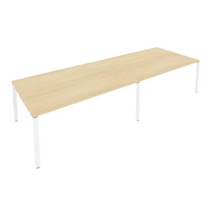 Переговорный стол (2 столешницы) Метал Сйстем Б.ПРГ-2.5 Акация/Белый / Metal System_0
