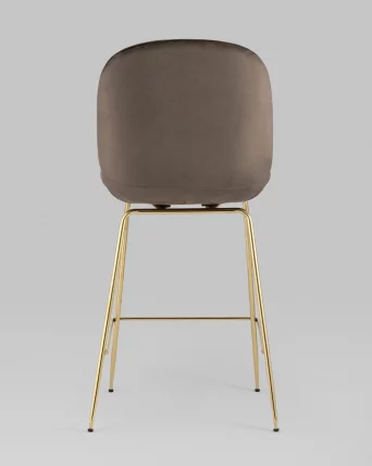 Стул полубарный Беетле со спинкой голд Коричневый / Beetle gold_4