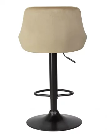 Стул барный ДОБРИН ЛОГАН БЛАCК Мокко велюр МДЖ9-9 / DOBRIN LOGAN BLACK MJ9-9_4