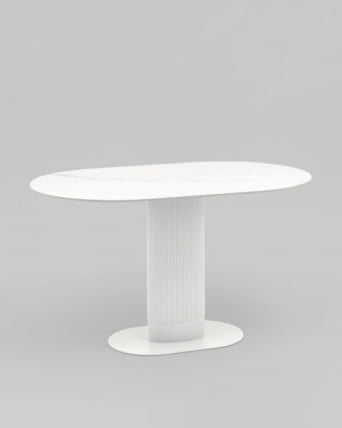 Стол обеденный Мйстерй 130х80 см белый керамика / Mystery_7