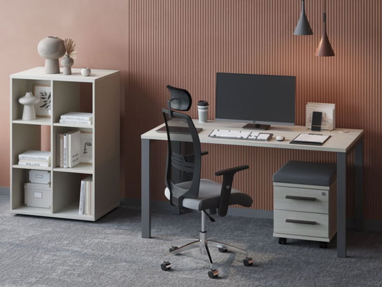 Стеллаж Нев Лине НЛН36342231 Дуб шамони темный / New Line NLN36342231_1