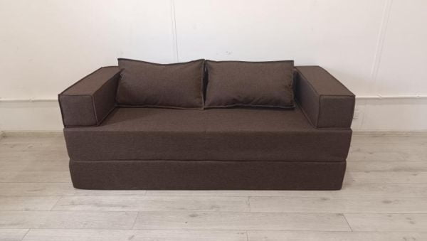 Диван прямой бескаркасный Хит (Берхоусе) Цвет фасада: Кемел; Тип: Прямой; Материал фасада: Рогожка / (Berhouse)_3