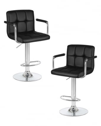 Стул барный ДОБРИН КРУГЕР АРМ (черный) 2 шт / DOBRIN KRUGER ARM_0