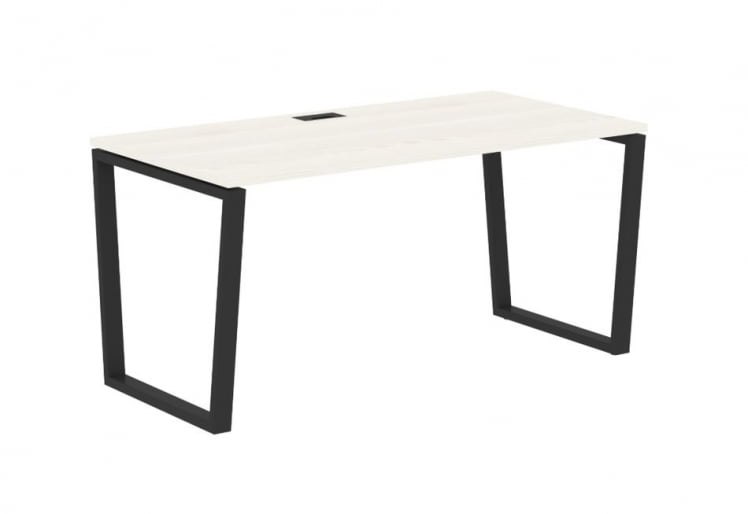 Стол письменный ЕДИС ЕВСТ 1580 Ясень Траун Черный / EDIS EVST_0