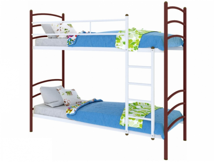 Кровать двухъярусная Милана Дуо 800х2000 Коричневая / Duo_0