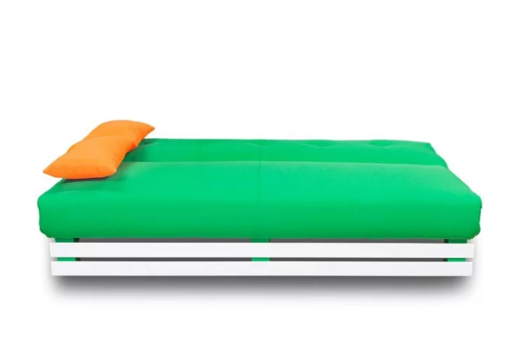 Диван МАНГО 1 (2 категория) Зеленый Оранжевый / MANGO_1