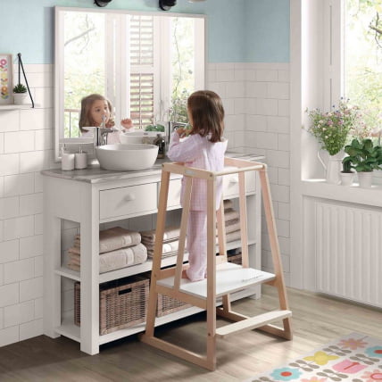 Стул-подставка Микуна МОНТ-1876 Ватервоод/Вхите / Micuna MONT-1876 Waterwood/White_1