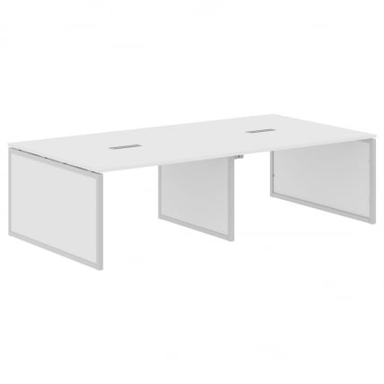 Конференц-стол КСТЕН-КП КСКПСCТ 2714 Белый Серый / XTEN-QP XQPSCT_0