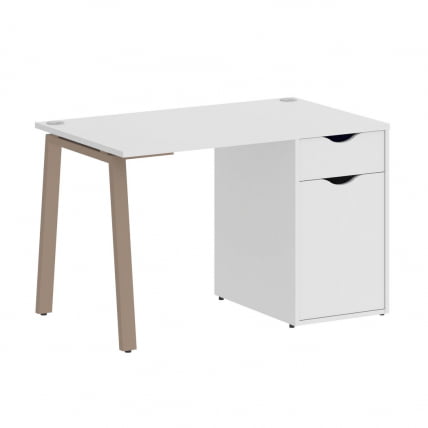 Стол письменный ХОМЕ ОФФИCЕ ВР.СП-3-118.1.А Белый/Мокко металл / HOME OFFICE VR.SP-3-118.1.A_0