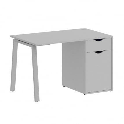 Стол письменный ХОМЕ ОФФИCЕ ВР.СП-3-118.1.А Серый/Серый металл / HOME OFFICE VR.SP-3-118.1.A_0