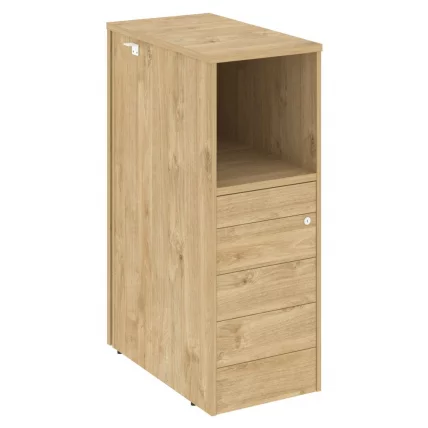 Тумба 5 ящиков ТИП-ОН завершающая, правая ОНИКС О.Р-ТВ-5ТИП(Р) Тиквуд светлый / TIP-ON ONIX O.R-TV-5TIP(R)_0