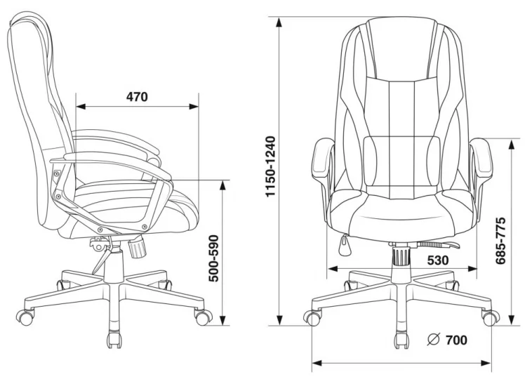Кресло игровое Зомбие 9 Блаcк / Zombie Black_8