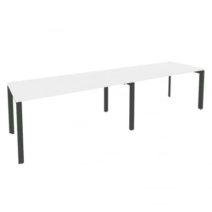 Рабочая станция на П-образном м/к ОНИКС О.МП-РС-2.4.8 Белый Бриллиант/Антрацит / ONIX O.MP-RS-2.4.8_0