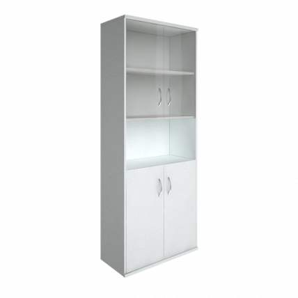 Шкаф высокий широкий Рива А.СТ-1.4 Белый / Riva_0