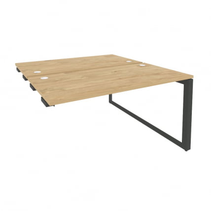 Стол-приставка двойной на О-образном м/к к опорым элем. ОНИКС О.МО-Д.СПР-3.7 Тиквуд Светлый/Антрацит / ONIX O.MO-D.SPR-3.7_0