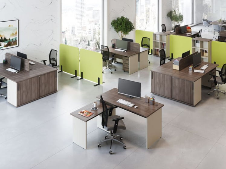 Стол письменный Нев Лине НЛН36310331 Дуб шамони темный / New Line NLN36310331_1