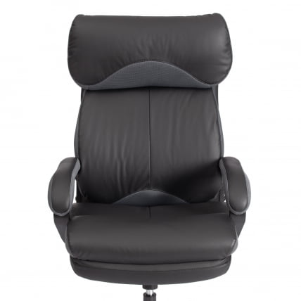 Кресло руководителя Дуке метал БЛ кож/зам/ткань, черный/серый, 36-6/12 / Duke metal BL_6