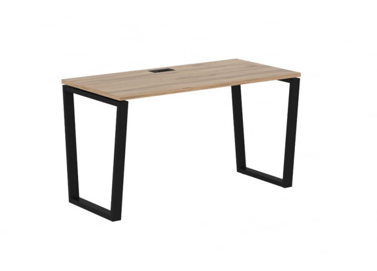 Стол письменный ЕДИС ЕВСТ 1367 Дуб Денвер светлый Черный / EDIS EVST_0