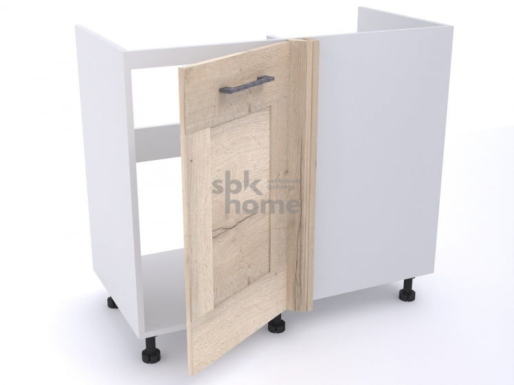 Стол под мойку угловой СМУ-100 левый, Дублин (900*470*820) Дуб галифакс белый, 21614_1