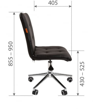 Кресло для оператора CХАИРМАН 030 чроме ткань Т-6 Бежевый / CHAIRMAN chrome T-6_4