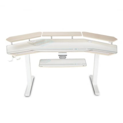 Стол для компьютера (для геймеров) с подставкой под клавиатуру и электрической регулировкой по высоте Еурека ЕРК-ЕД71-МВ / Eureka ERK-ED71-MW_15