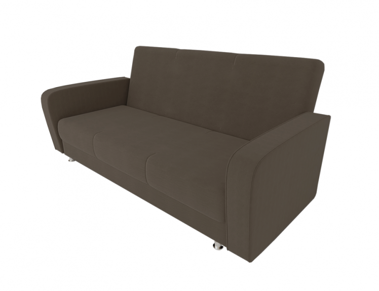 Диван Кристина (Большой диван) (Берхоусе) Цвет фасада: Коричневый Велюто 23; Тип: Прямой; Материал фасада: Металл/Велюр / (Berhouse)_0