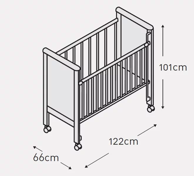 Кровать Микуна Николе 120кс60 Хоней / Micuna Nicole 120x60 Honey_1