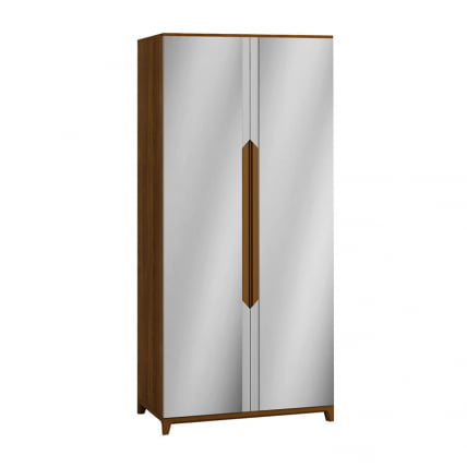 Шкаф двухстворчатый Сканди с зеркалами Грей_0