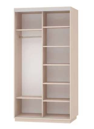 Шкаф-купе двухдверный Экспресс Дуо Комби 1200х2200х Дуб молочный / 1200х2200h_1