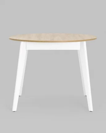 Стол раздвижной Рондо 100-135 Дуб/белый / Rondo_1