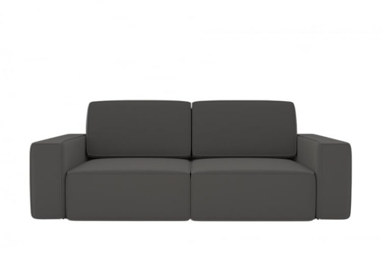 Диван прямой Сунндал (Берхоусе) Цвет фасада: Серый велюр; Тип: Прямой; Материал фасада: Металл/Велюр / (Berhouse)_0