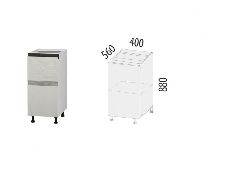 Напольный шкаф (лев/прав) Бостон 104.54_3