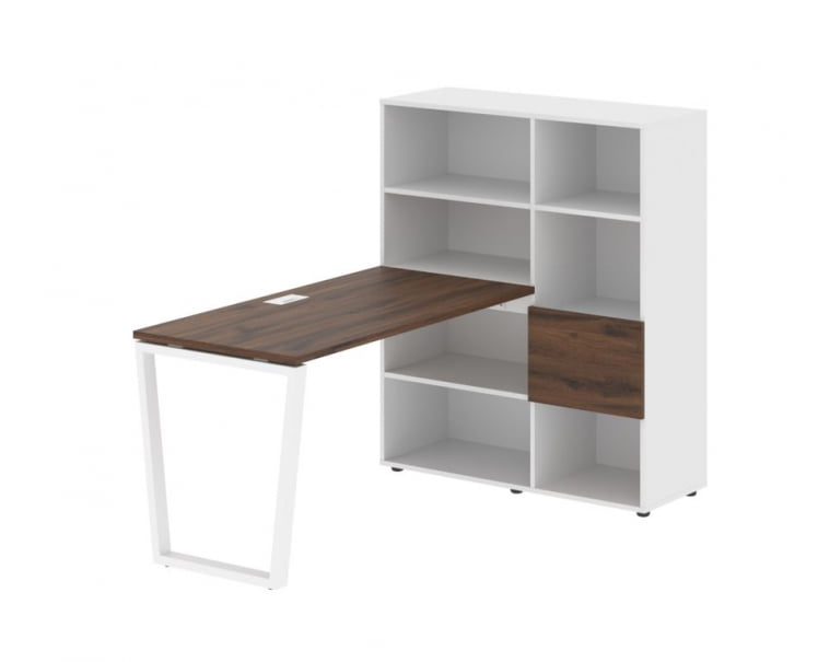 Рабочая станция ЕДИС ЕВРСТ 1113 Дуб Денвер темный Белый Белый / EDIS EVRST_0