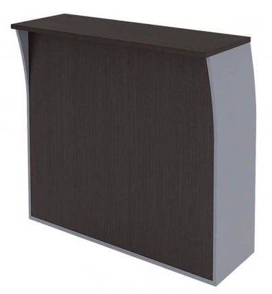 Стойка ресепшн прямая ИМАГО РС-2 Венге Магия Металлик / IMAGO_0