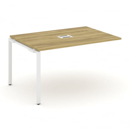Проходной наборный элемент переговорного стола CОНCЕПТ CН.НПРГ-013 Дуб Винченцо Белый / CONCEPT CN.NPRG-013_0