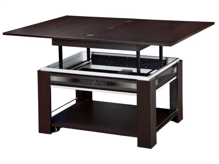 Стол журнальный Агат 24.10 Венге/Синга крем_2