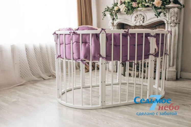 Кровать-трансформер 6-в-1 Меррй Хаппй 01 Комплект Белая / Merry Happy_19