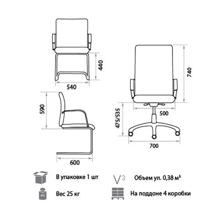 Офисное кресло Орион Стеел Хроме СП-А / Orion Steel Chrome SP-A_2