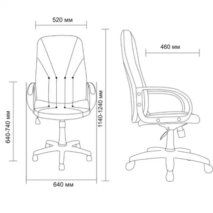 Кресло руководителя АВ 101 (менеджер) Черный / AV_1