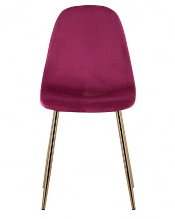 Стул Валенсия велюр золотые ножки Бордо_3