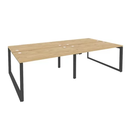 Рабочая станция на О-образном м/к ОНИКС О.МО-Д.РС-4.3.7 Тиквуд Светлый/Антрацит / ONIX O.MO-D.RS-4.3.7_0