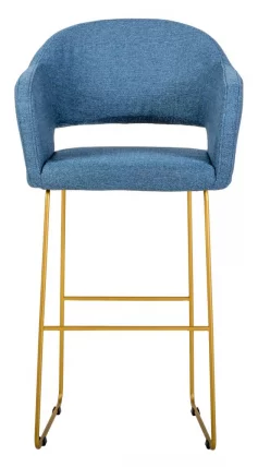 Стул полубарный Оскар (ПБ) БлюАрт/ЛинкЗолот / Oscar_2