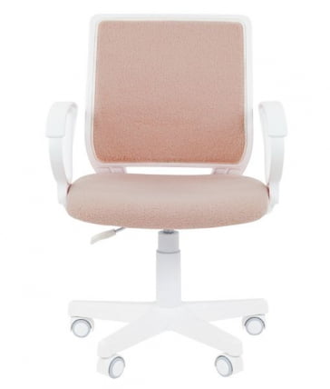 Детское кресло CХАИРМАН ТИН (КИДС) 112 белый пластик БАРНИ (БАРНИ) Зефир / CHAIRMAN (KIDS) (BARNI)_1