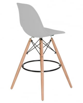 Стул барный ДОБРИН ДСВ БАР (ножки светлый бук, цвет сиденья светло-серый (ГР-01)) 2 шт / DOBRIN DSW BAR (GR-01))_4
