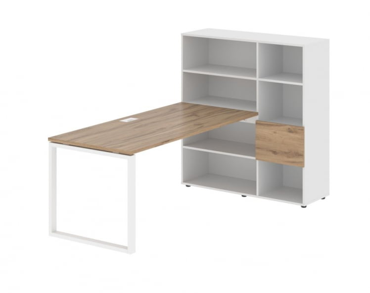 Рабочая станция ЕДИС ЕКРСТ 1217 Дуб Денвер светлый Белый Белый / EDIS EQRST_0
