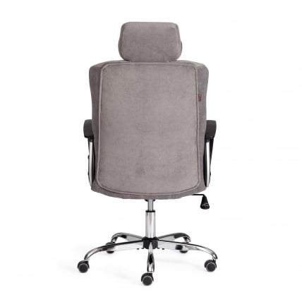 Кресло ОКСФОРД хром флок , серый, 29 / OXFORD_3