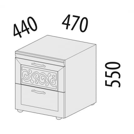 Тумба прикроватная Тиффани 93.07_1