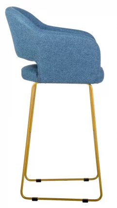 Стул полубарный Оскар (ПБ) БлюАрт/ЛинкЗолот / Oscar_1